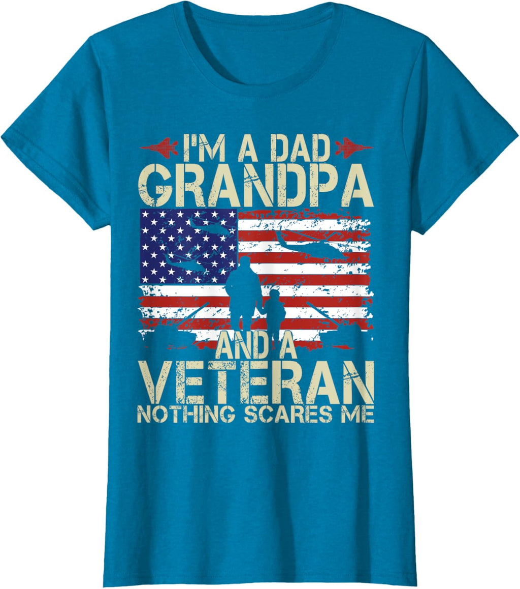 I'm A Dad Grandpa And Veteran Fathers Day Papa Grandpa Gifts