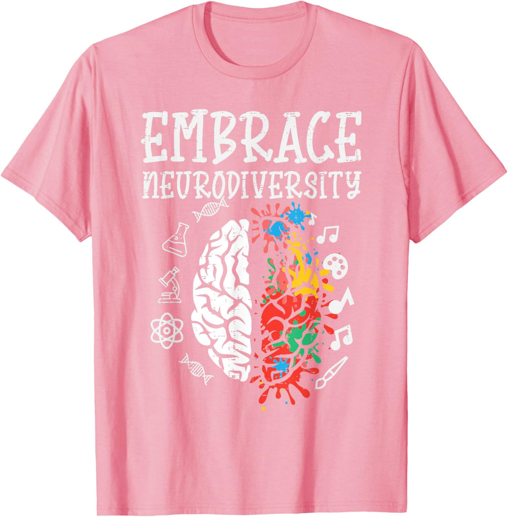 Embrace Neurodiversity Autism Awareness ASD Men Women Kids