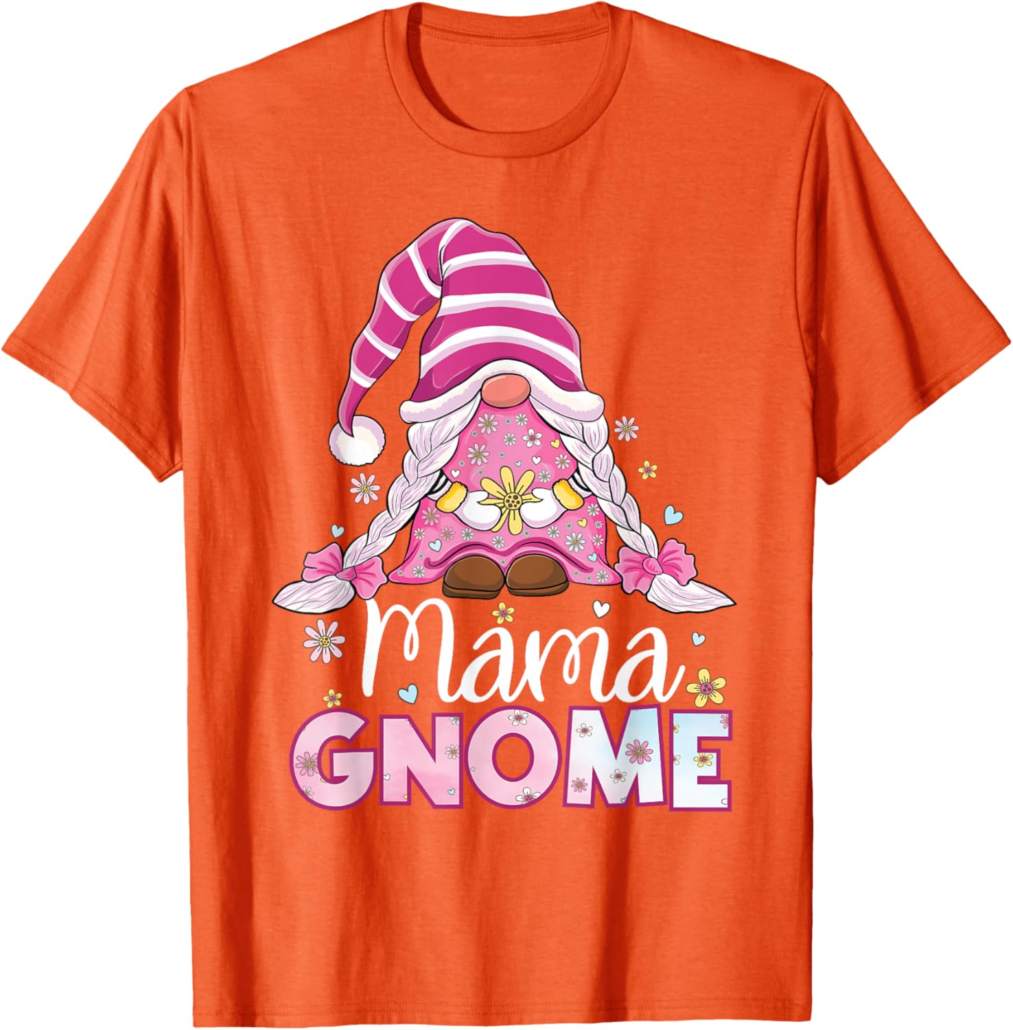 Flower For Mom Gnomies Cute Gnome Mom Happy Mother's Day