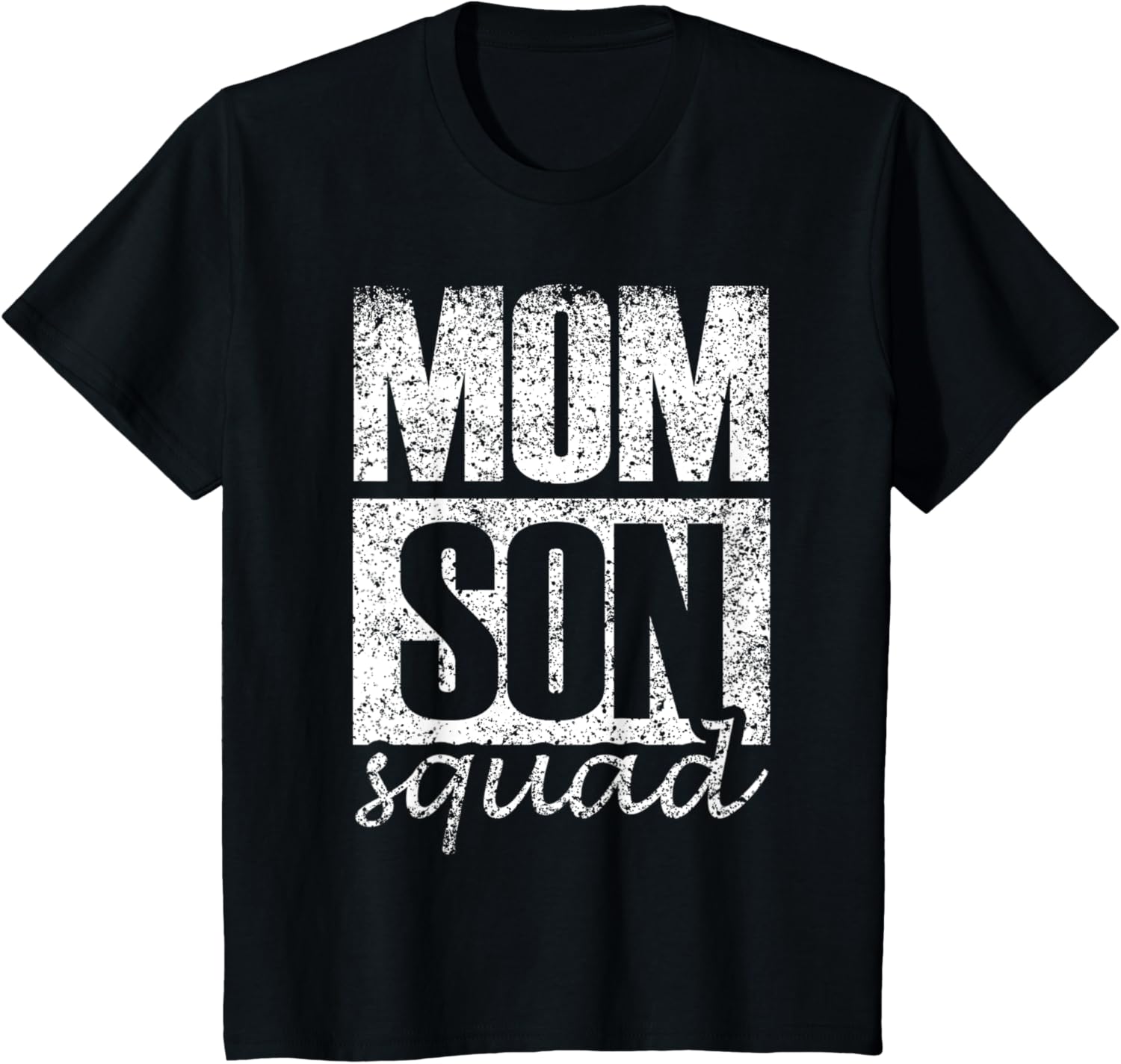 Mama Mom Son Mothers Day Love Mama Mommy Son Squad Mother's Day Matching Mom Sons Mother Son T-Shirt, Small, Black