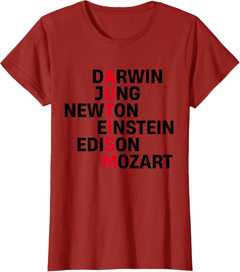 Darwin Jung Newton Einstein Edison Mozart Autism Awareness