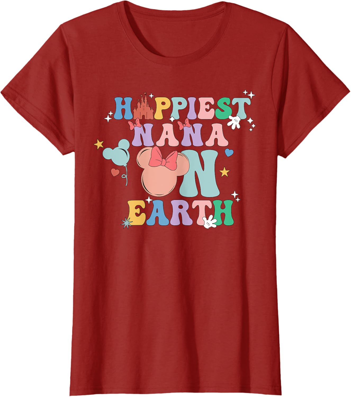 Happiest Nana On Earth Groovy Mom Mother's Day Mother Shirt