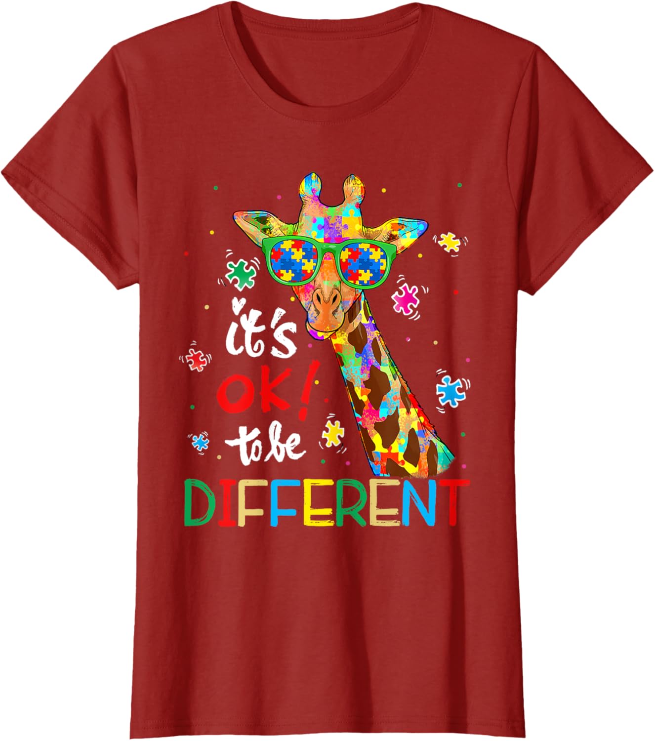 Autism Awareness Acceptance Women Kid Its Ok To Be Different