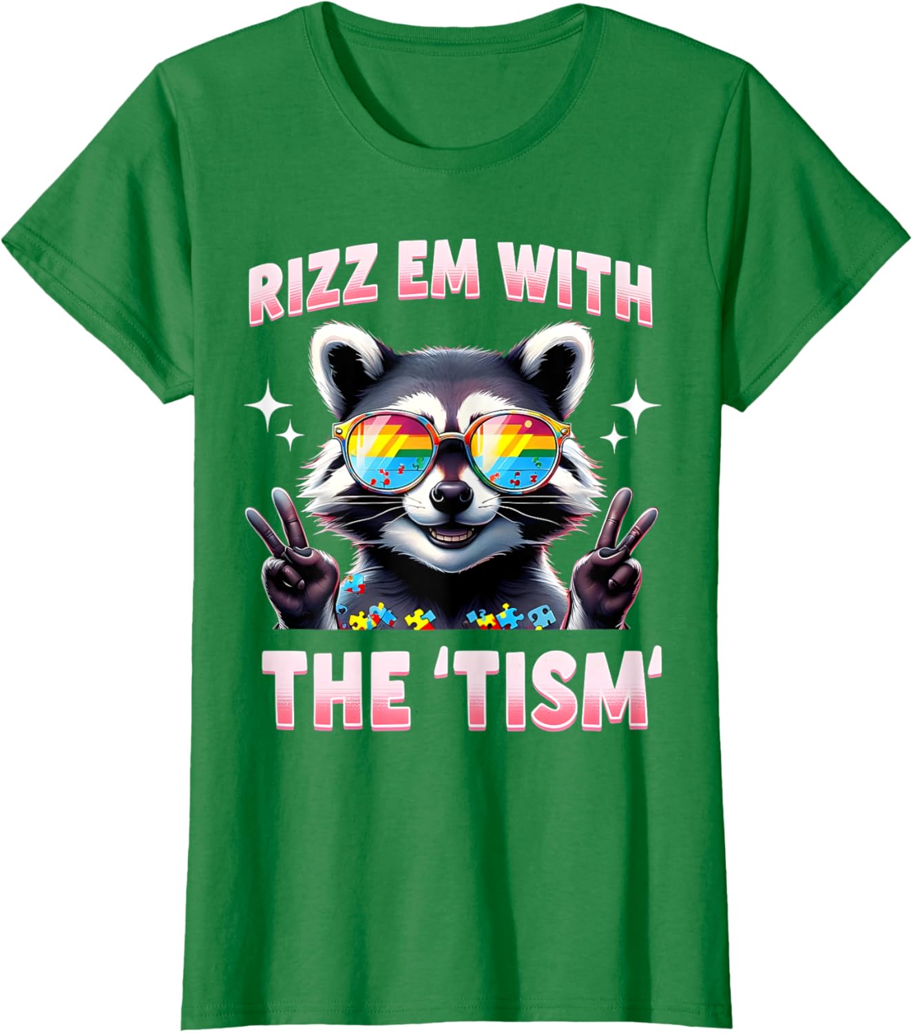 Autism Funny Rizz Em With The Tism Meme Autistic Racoon