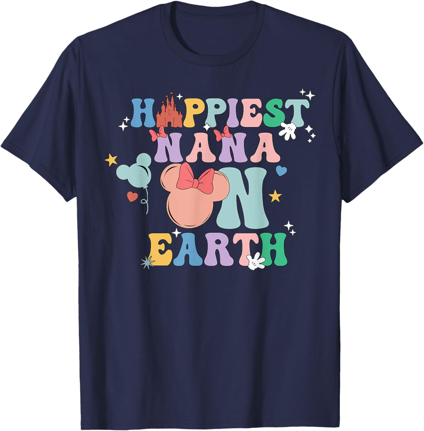 Happiest Nana On Earth Groovy Mom Mother's Day Mother Shirt