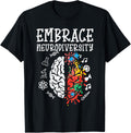 Embrace Neurodiversity Autism Awareness ASD Men Women Kids