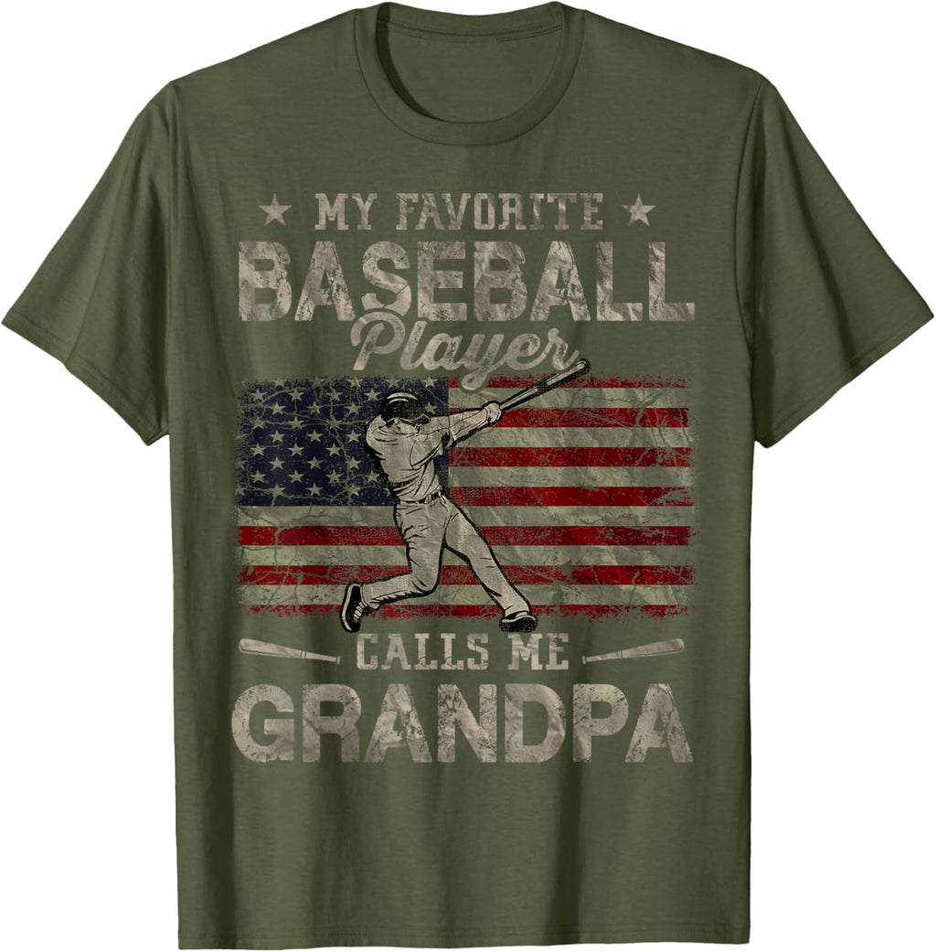 My Favorite Baseball Player Calls Me Grandpa Father's Day